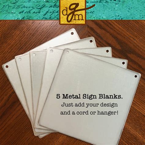 galvanized metal sign blanks